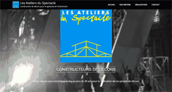 Desktop Screenshot of lesateliersduspectacle.com